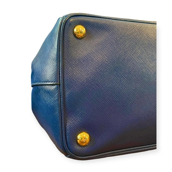 PRADA Galleria Lux Large Saffiano Double Zip Satchel Tote - Picture 9 of 16